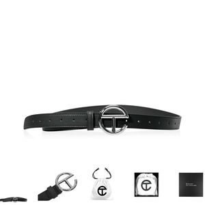 Telfar Logo Belt Black/Silver